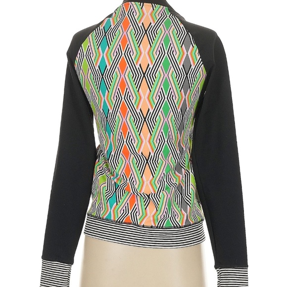 Trina Turk Colorful Geometric Women's Track XS Jacket - Picture 2 of 5